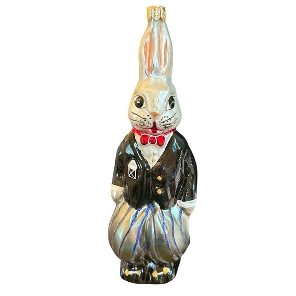 Christopher Radko Billy Bunny Special Event Ornament 96-097-3 Rabbit Signed - Picture 1 of 3